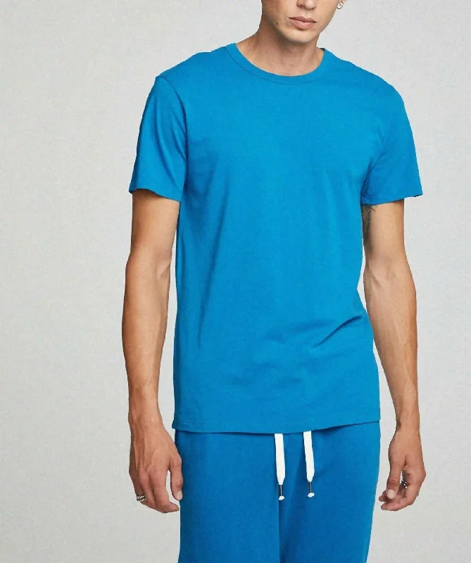 Crew Tee In Mykonos Blue Trending Items