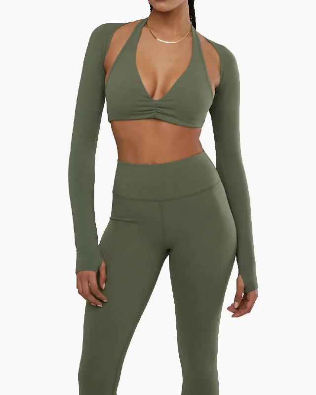 Dancer Sleeve Top In Green Seasonal Trends