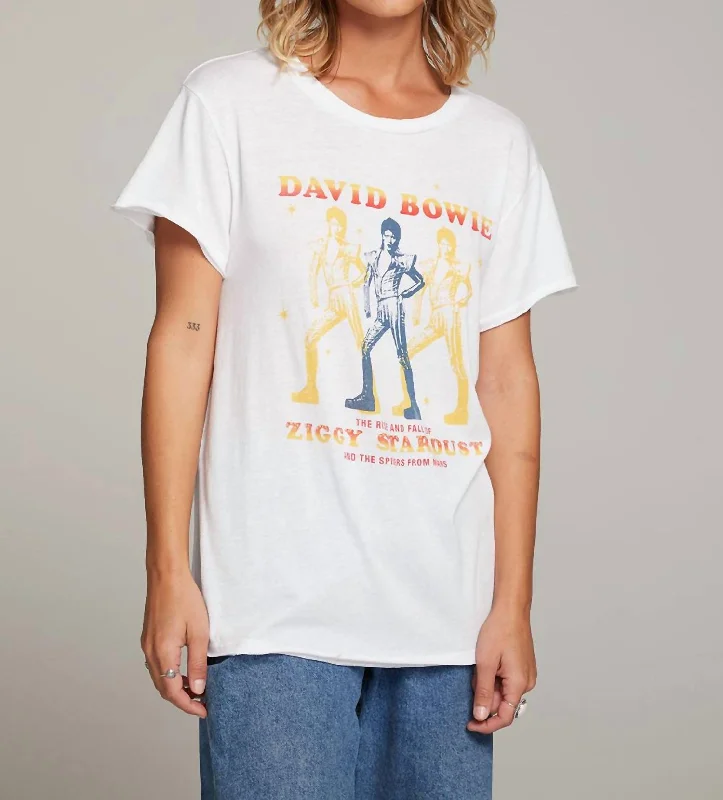 David Bowie Ziggy Stardust Tee In White Break Fashion Norms