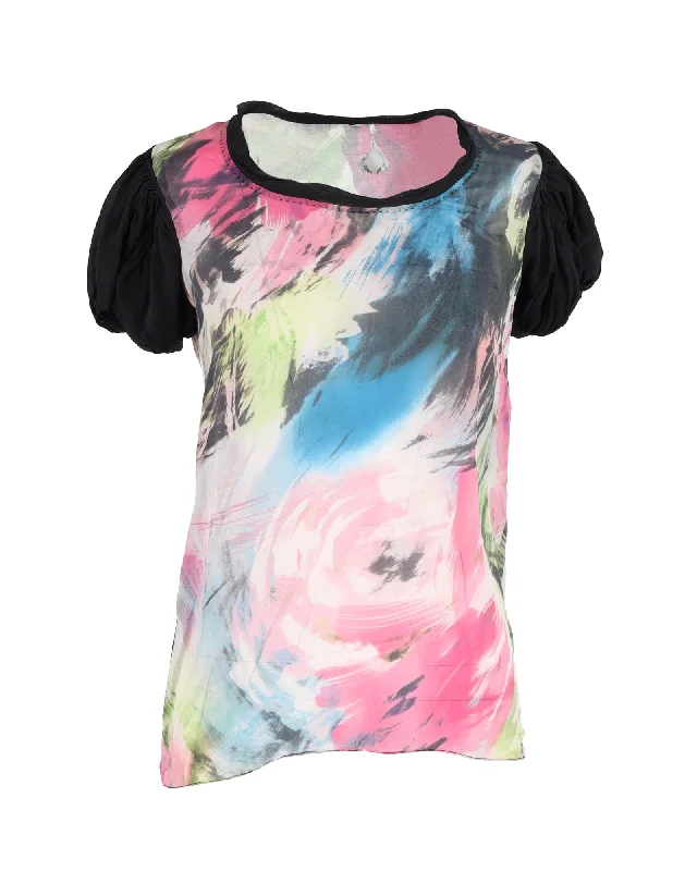 Diane Von Furstenberg Celemence Blouse in Multicolor Silk Inspired By You, Designed For You