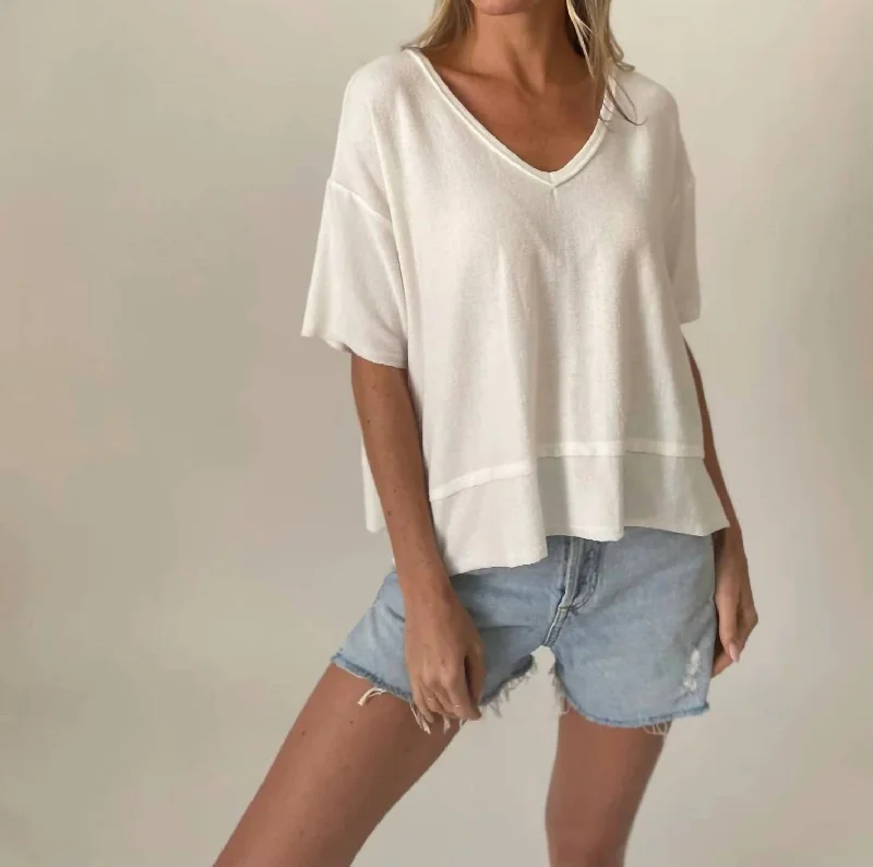 Dolan Top In Ivory Stylish Savings