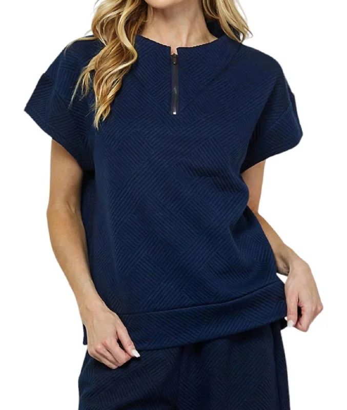 Don’T Let Me Down Top In Navy Chic Trends Unveiled