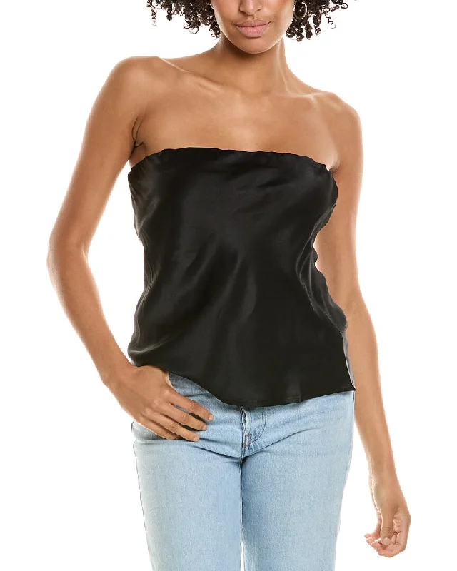 DONNI. Satiny Tube Top Browse Our Top Products