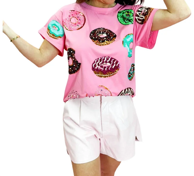 Donut Tee In Pink Clearance Event