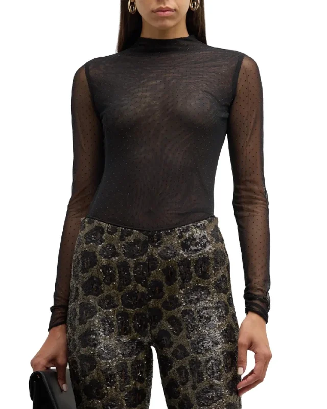 Double Disco Mesh Top In Black Discover Promotions