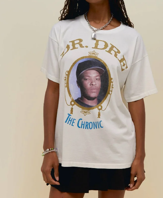 Dr. Dre The Chronic Tee In White Discount Extravaganza