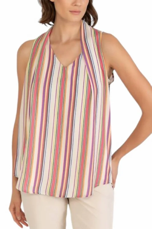 Drapped Sleeveless Top In Boardwalk Special Offer