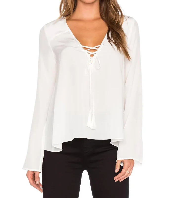 Draven Blouse In Ivory Fashion Forward