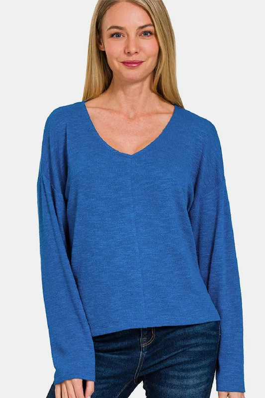 Dropped Shoulder Long Sleeve T-Shirt Fashionista Favorites