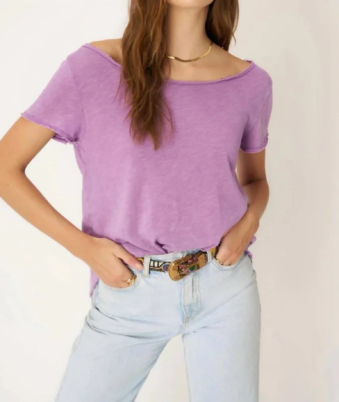 Easy On Me Tee In Purple Magic Style Redefined