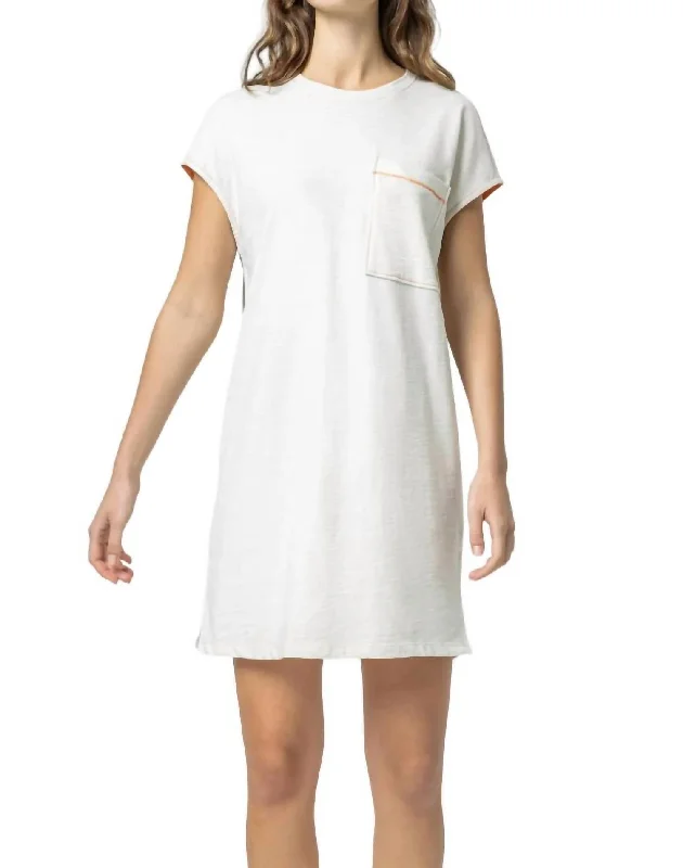 Easy Pocket Tunic Dress In Gardenia Eclectic Style Wardrobe