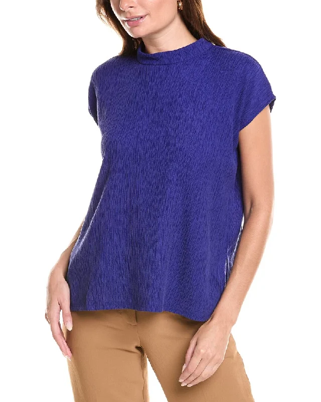 EILEEN FISHER Mock Neck Square Top Style Your Wardrobe