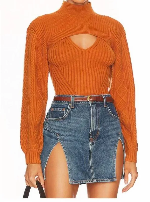 Elkie Turtleneck Top In Penny Unbeatable Deals