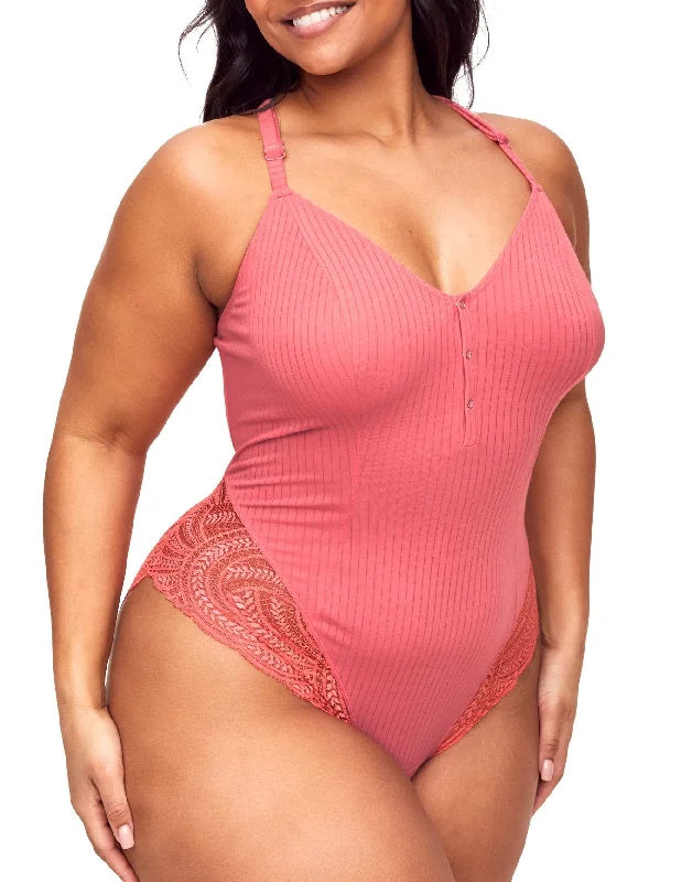 Emilia Women's Plus-Size Bodysuit Chic Urban Fashion Look