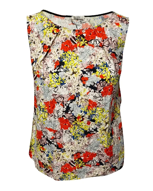 Erdem Sleeveless Blouse in Floral Print Cotton Women's Urban Fashion