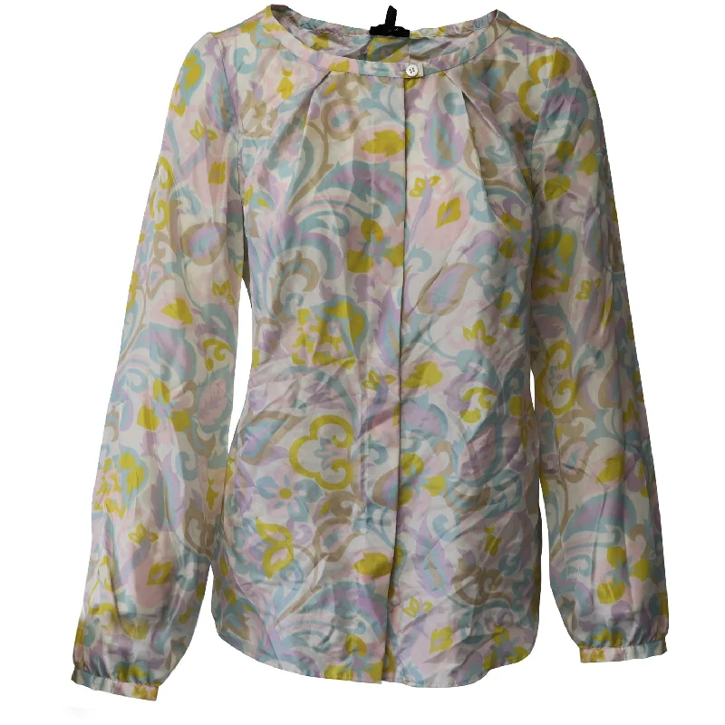 Escada Sport Printed Top in Multicolor Silk Current Trends