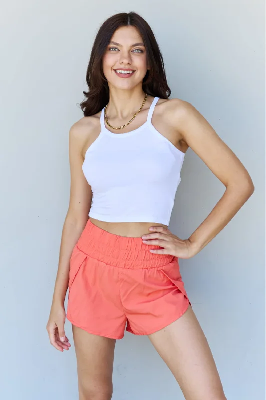 Everyday Staple Soft Modal Short Strap Ribbed Tank Top in  Off White Season Transition Versatile Wear Clearance