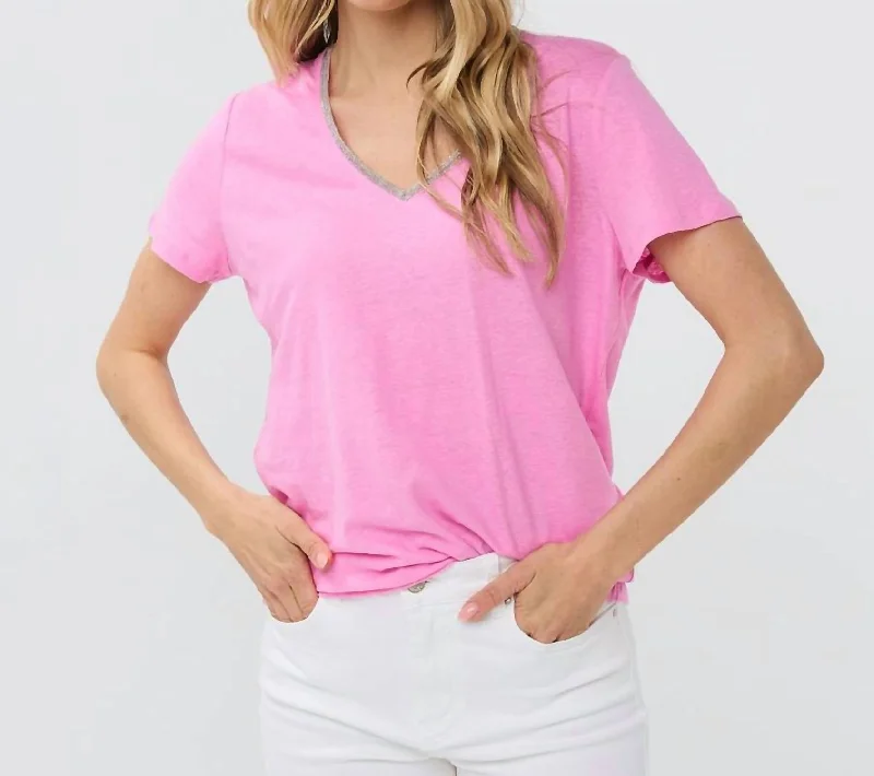 Fancy T-Shirt In Sorbet Casual Chic Clothing