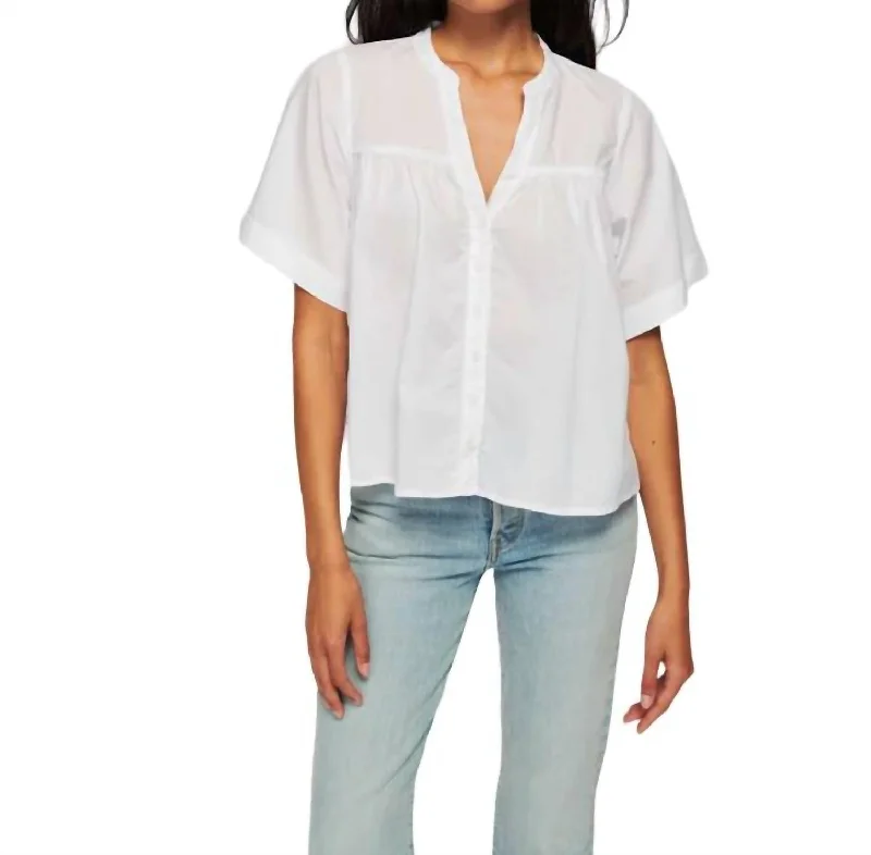 Filippa Swingy Blouse In White Current Trends