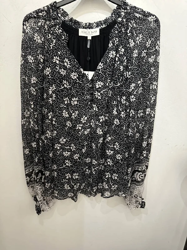 Floral Blouse In Black Quality Wear