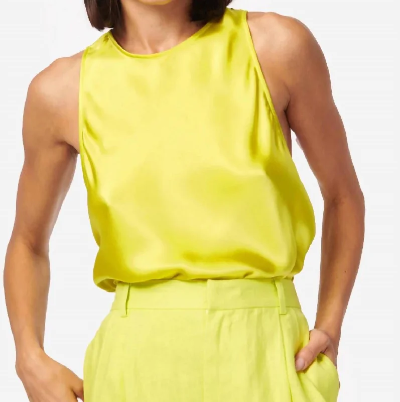 Floriana Sleeveless Top In Zest Trend Alert