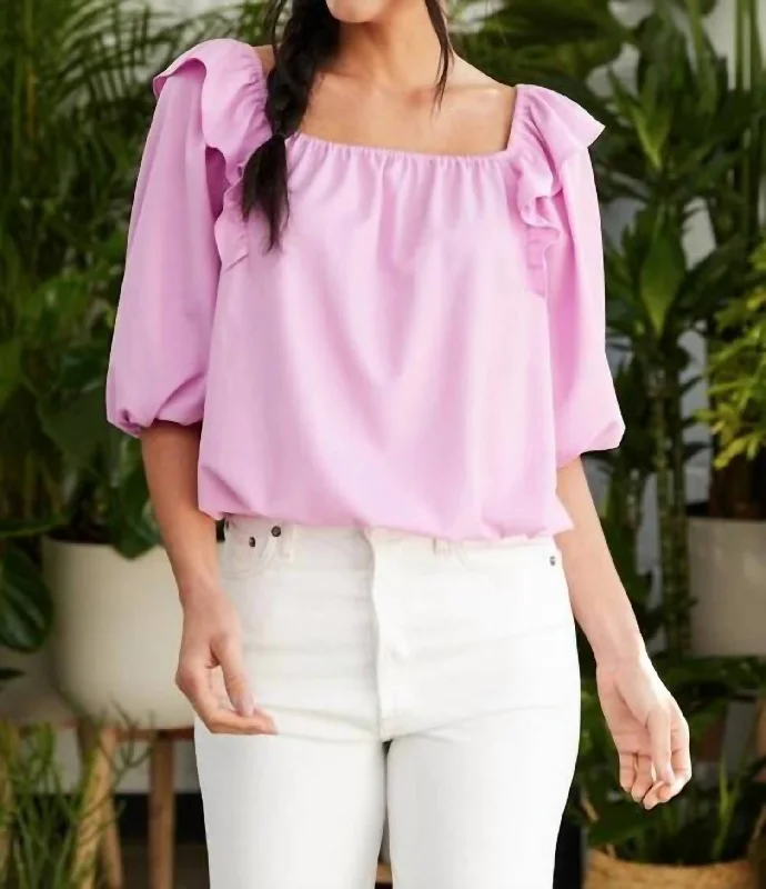 Flow Top In Orchid Fashion Sale