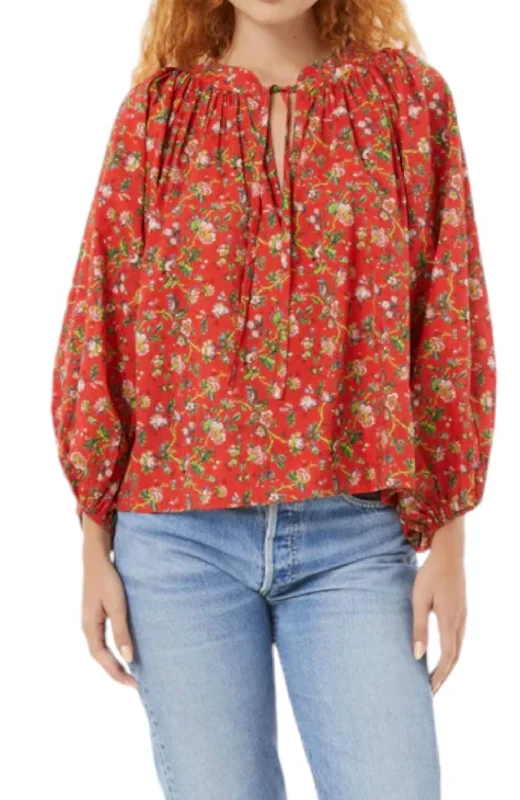 Flowered Poet Top Trendy Fashion Sale