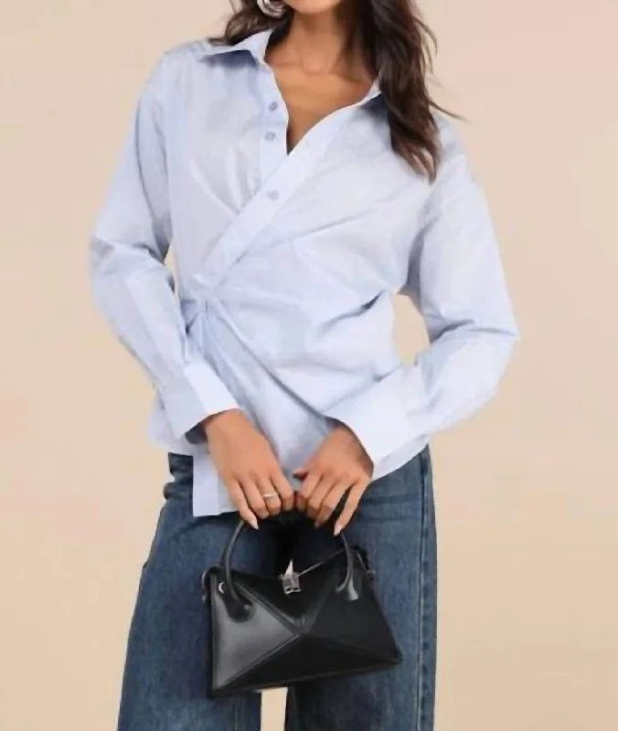 Flykra Shirt In Blue Luxe Layering