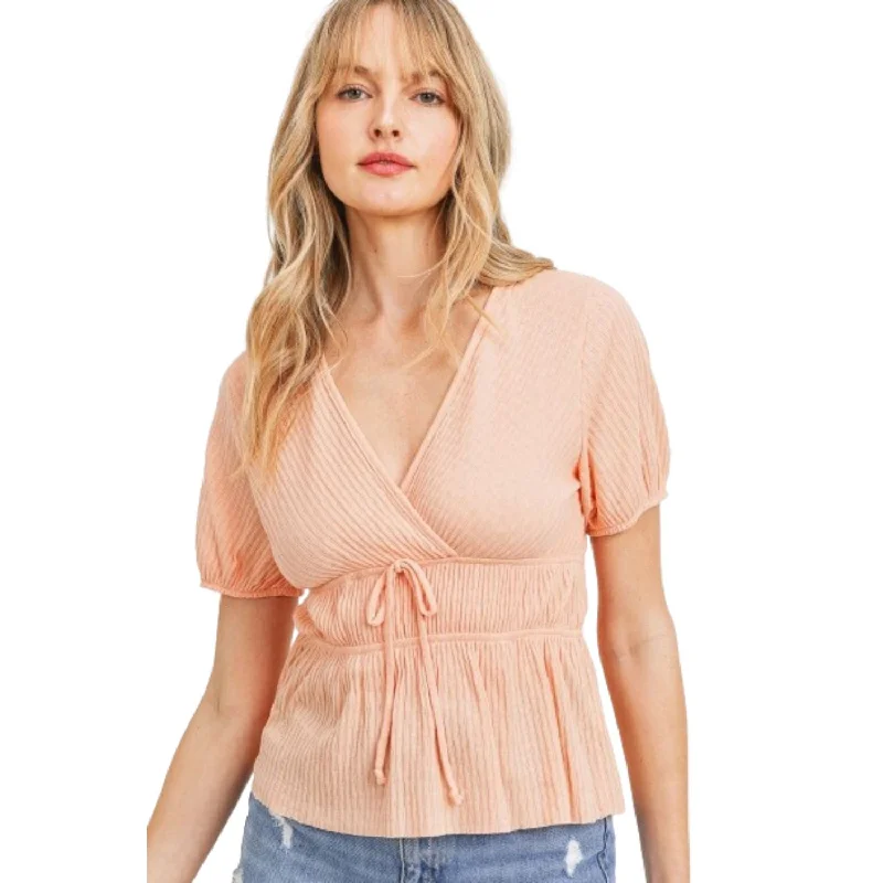 Front Tie Cut Edge Top Boho - Chic Festival - Ready Style