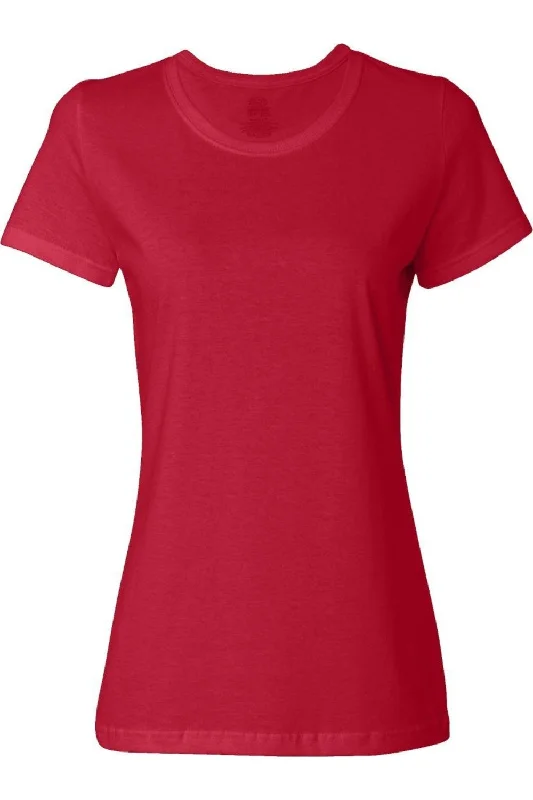 Fruit of the Loom HD Cotton Women´s Short Sleeve T-Shirt Chic Style, Always In Vogue