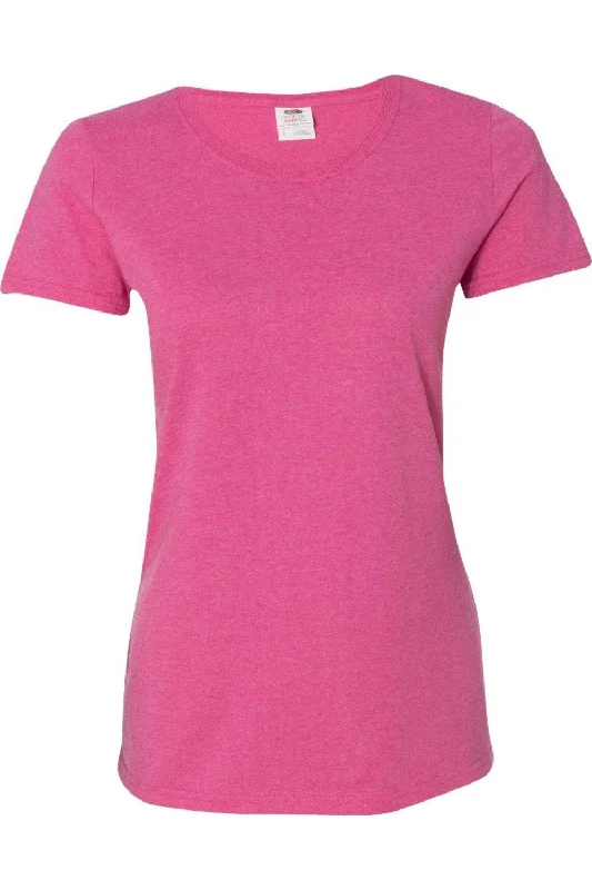 Fruit of the Loom HD Cotton Women´s Short Sleeve T-Shirt Summer Fashion