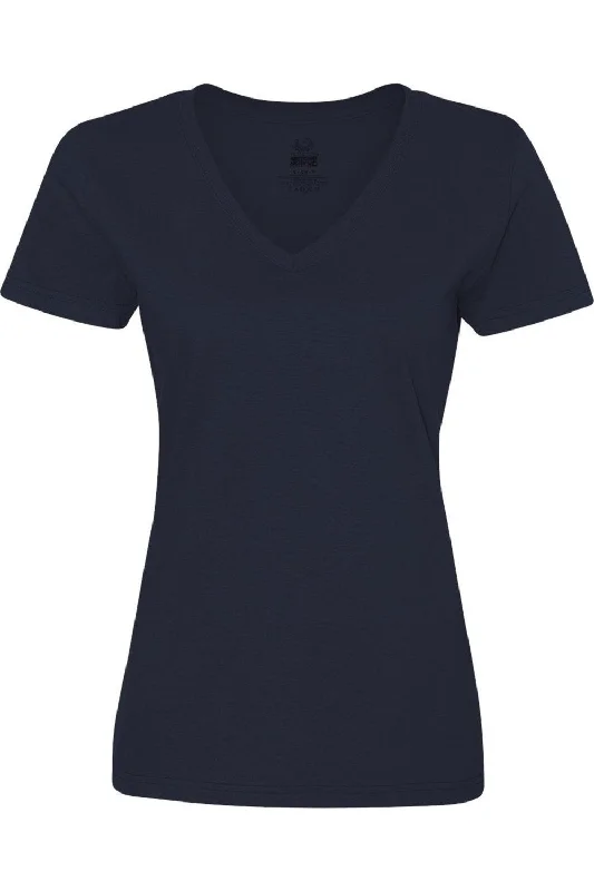 Fruit of the Loom HD Cotton Women´s V-Neck T-Shirt Effortless Chic Apparel