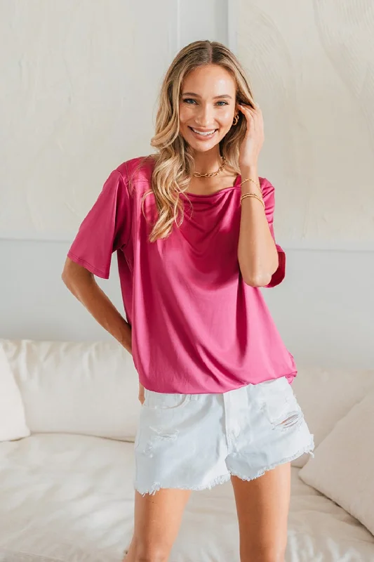 Full Size Square Neck Short Sleeve Top Casual Elegance