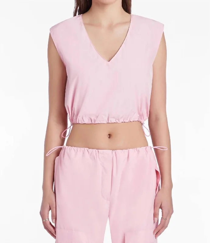 Gage Top In Pink Hot Styles