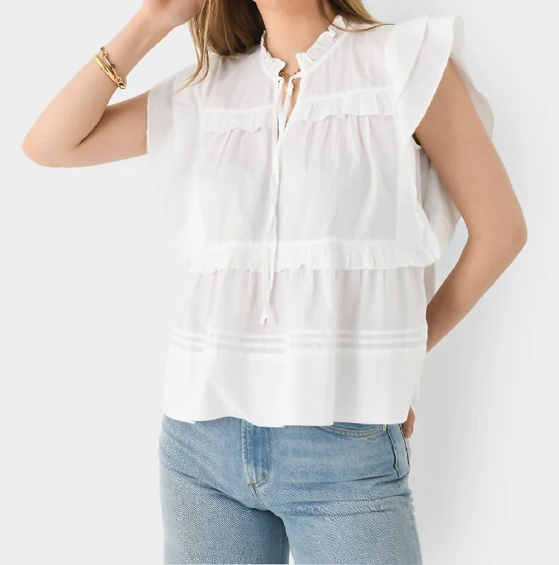 Gaya Top In Optic White Chic Trends For The Fashion Savvy