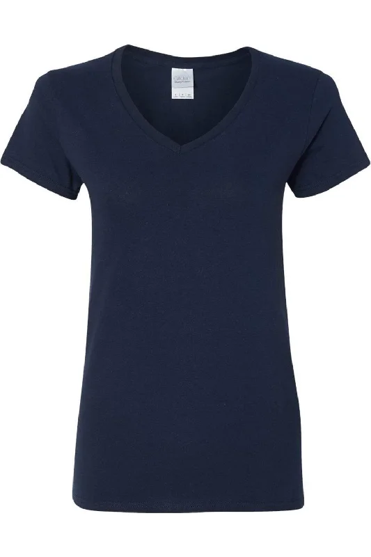 Gildan Heavy Cotton Womens V-Neck T-Shirt Classic Appeal