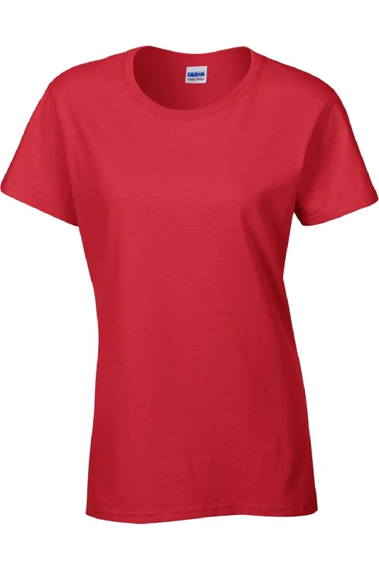 Gildan Ladies/Womens Heavy Cotton Missy Fit Short Sleeve T-Shirt Fashion Forward Femininity