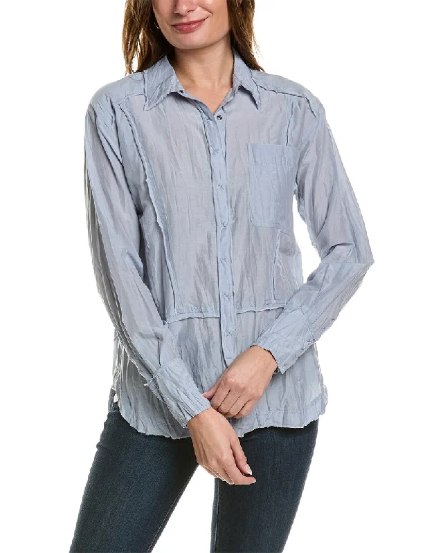 Go> by GoSilk Go As It Seems Silk-Blend Shirt Day-To-Night Styles