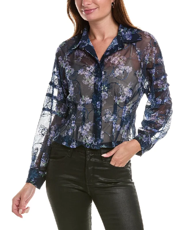 Gracia Floral Shirt End Of Month Blowout