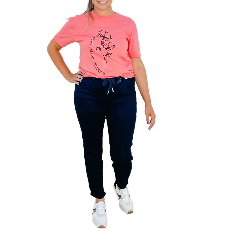 Grow Positive Thoughts Top In Pink Daily Deals