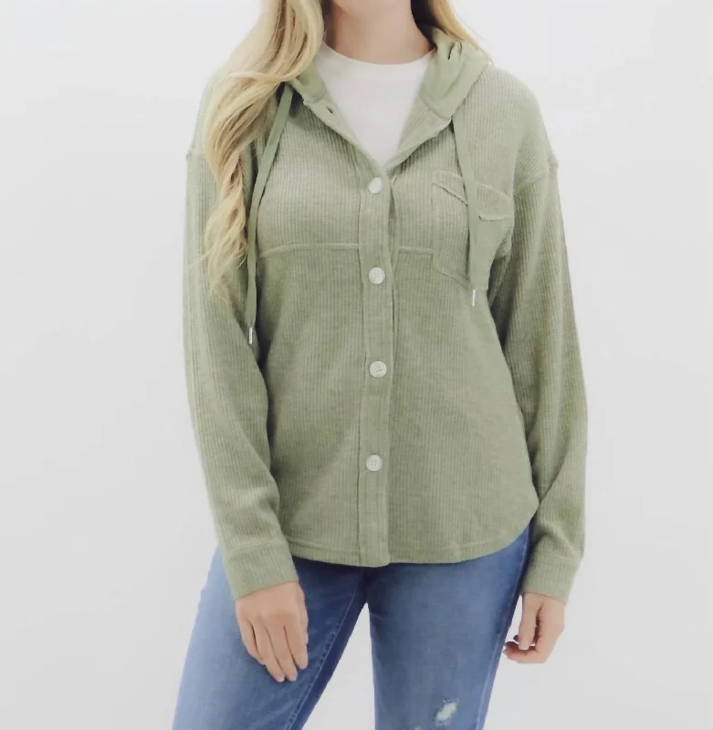 Haley Jacket In Sage Bid Farewell To The Old Season