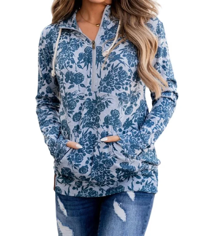 Halfzip Sweatshirt In Budding Romance You'Ll Love Us Because