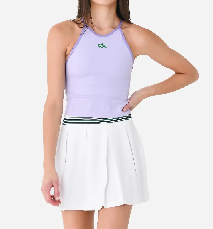 Halter Tank In Lilac Popular Collection