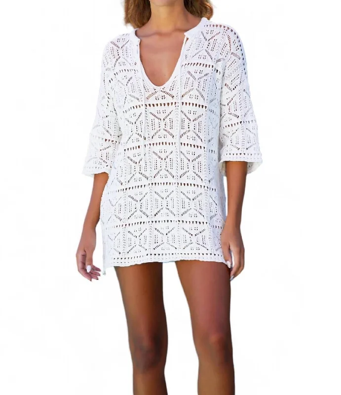 Hamptons Tunic In White Special Occasion Wear