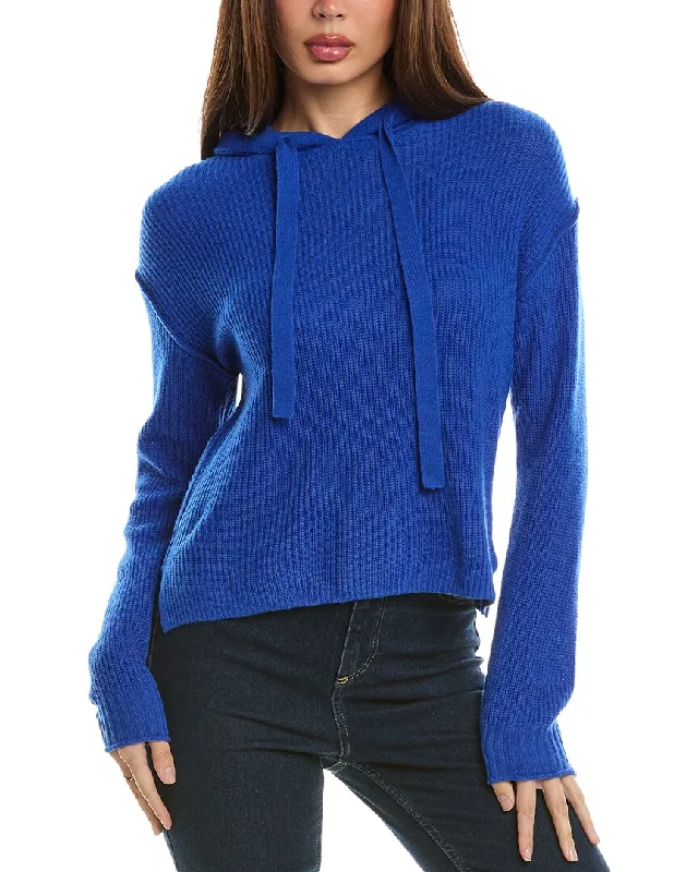 Hannah Rose Wool & Cashmere-Blend Hoodie Huge Discounts This Week