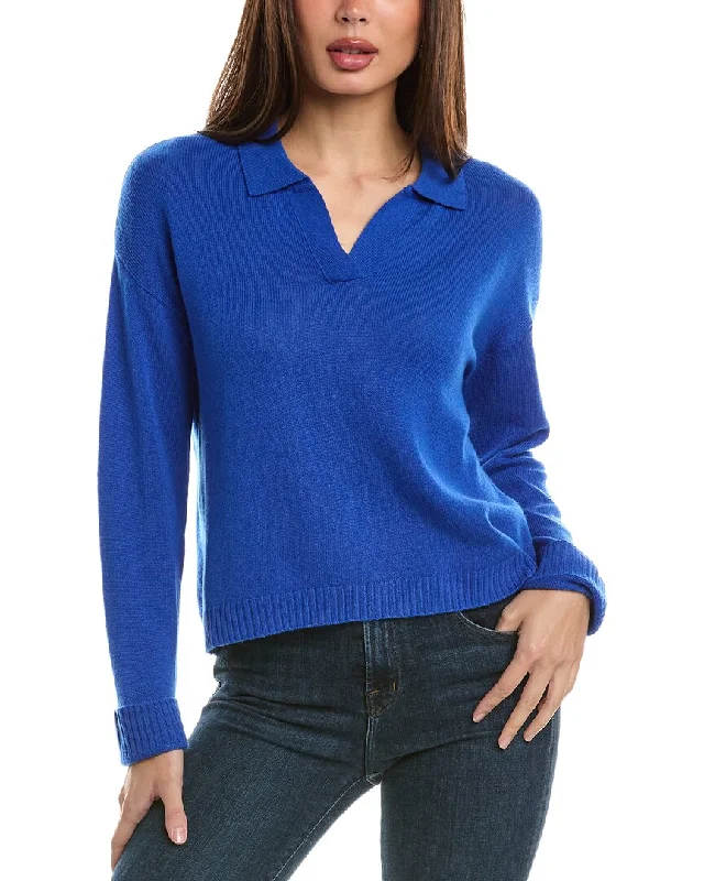 Hannah Rose Wool & Cashmere-Blend Polo Sweater Flash Sale Now