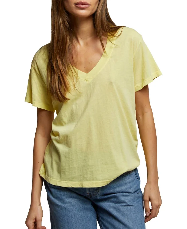 Hendrix Tee In Lemonade Sleek Design