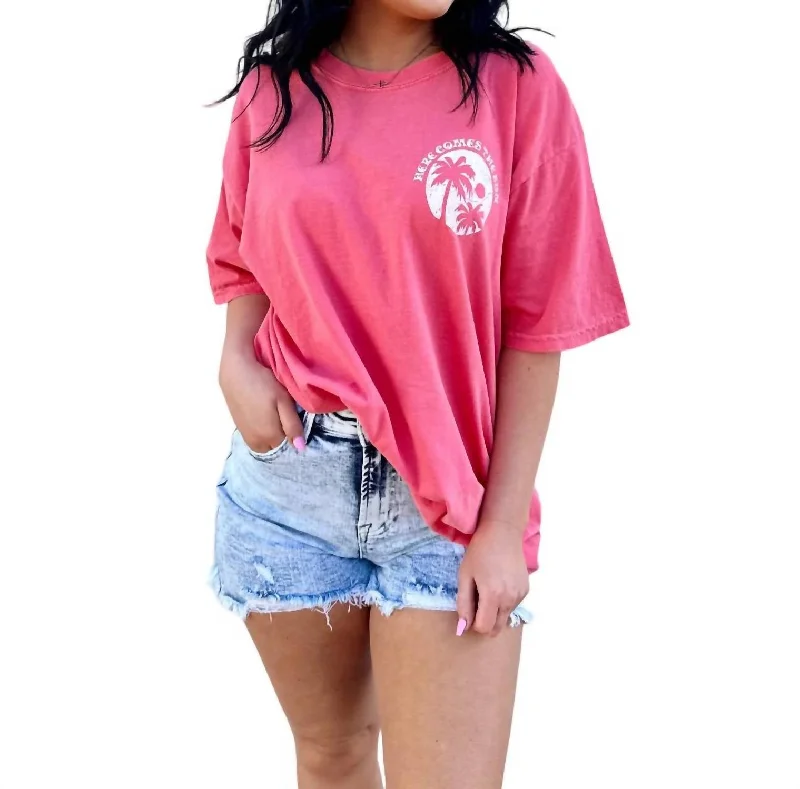 Here Comes The Sun Vintage Tee In Watermelon Formal Outfit