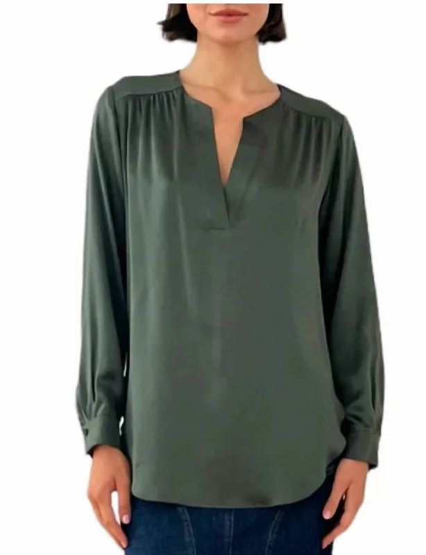 Highliner Shirt In Tarragon Trendy Street Style