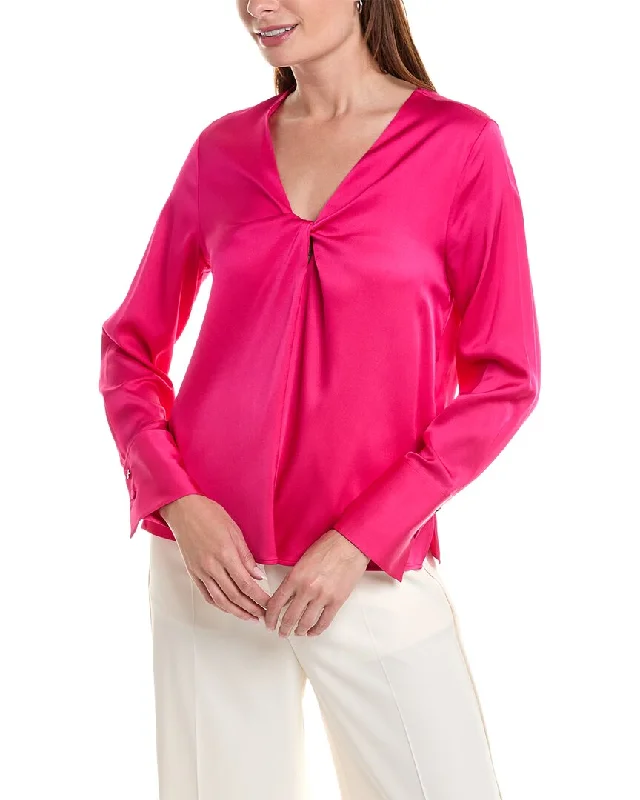 Hugo Boss Bidinta Silk-Blend Blouse Special Offer